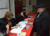 Azerbaijani parliamentary election kicks off. Baku, Azerbaijan, Nov.01, 2015